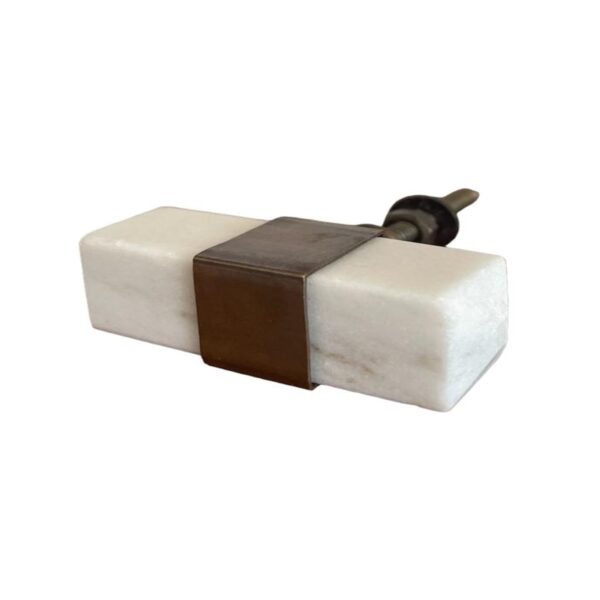 Tiradores Modelo - WHITE BRASS COTON C17-35