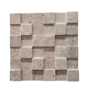 Mosaico de Piedra Natural M01 – Elegancia en Relieve