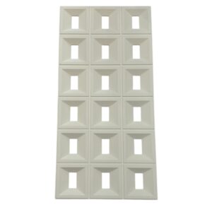 PU Rectangular Crema M011-4 | Panel Decorativo Elegante