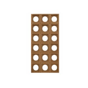 PU Circular Crema M09-2 | Panel Decorativo de Poliuretano