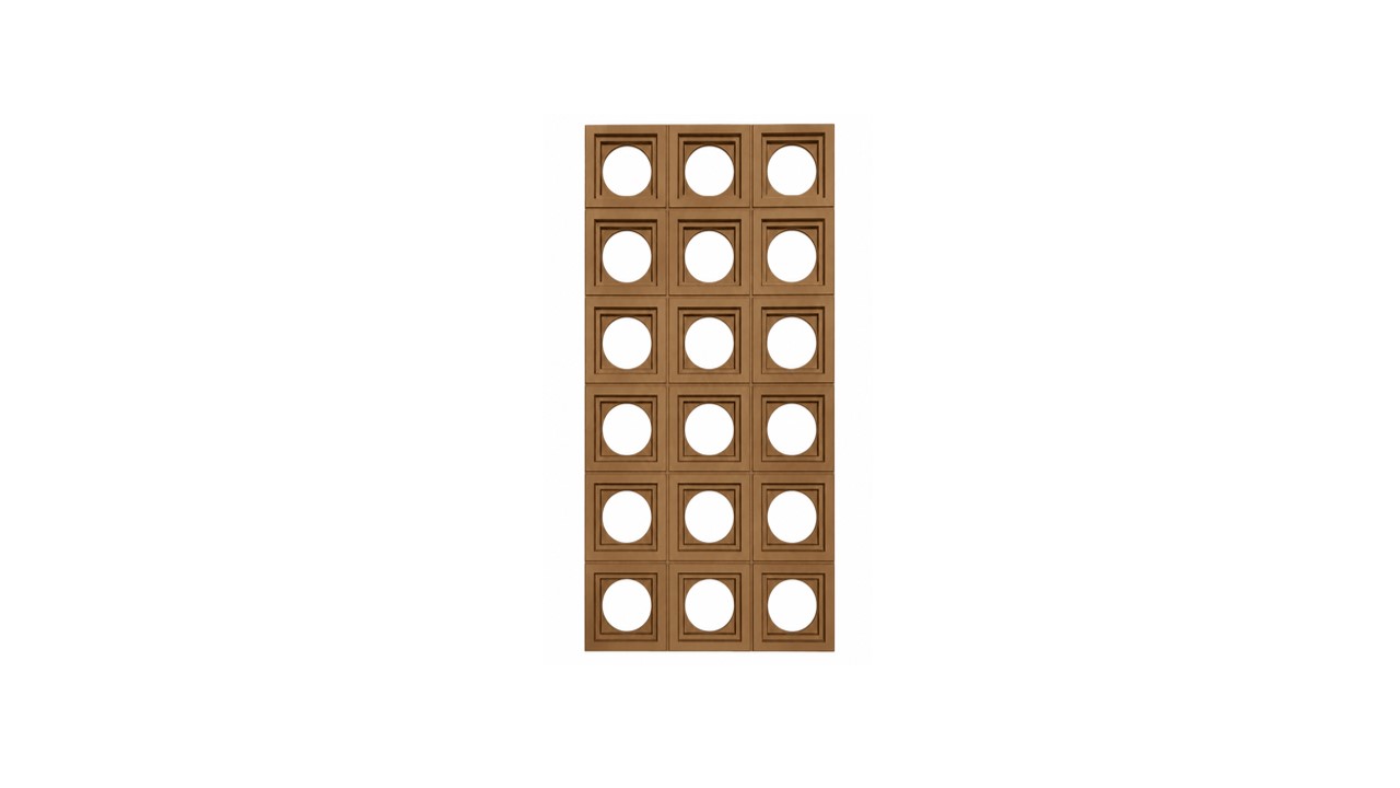 PU Circular Crema M09-2 | Panel Decorativo de Poliuretano