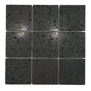 Mosaico de Piedra Negra Natural M012 – 30 x 30 cm