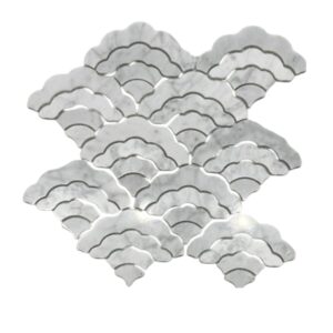 Mosaico de Nube Mármol M011-2 – 24.5 x 25 cm