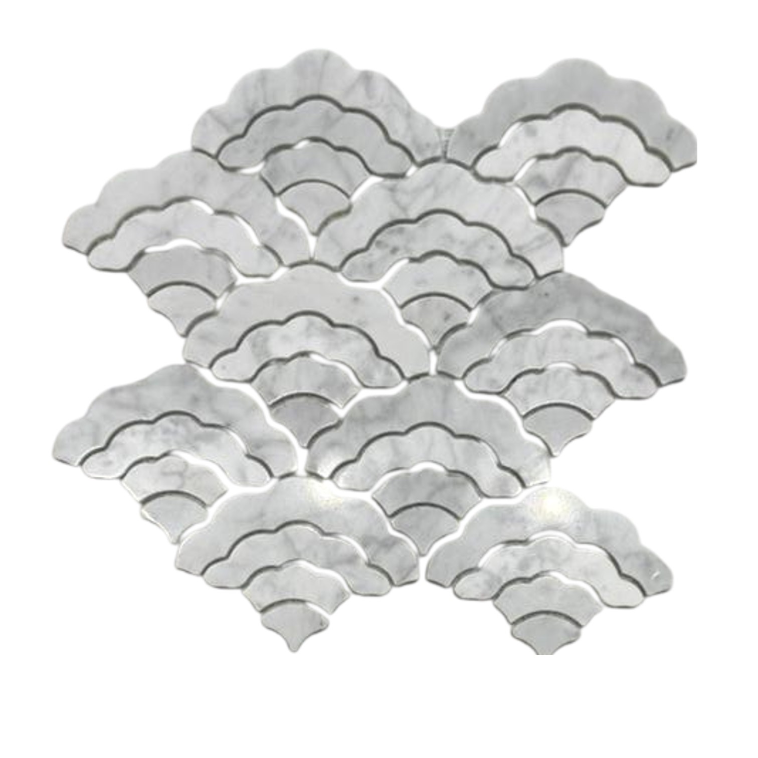 Mosaico de Nube Mármol M011-2 – 24.5 x 25 cm