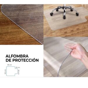 Alfombra Protectora para Sillas de Oficina Protección para Pisos