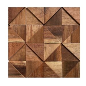 Panel de Madera Maciza Decorativa 30x30 cm (M017)